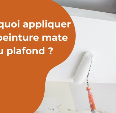 Pourquoi appliquer une peinture mate au plafond ?