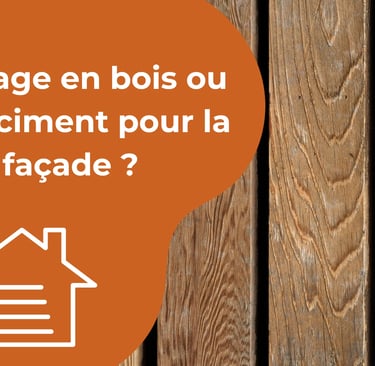 Bardage en bois ou fibre ciment pour la façade 