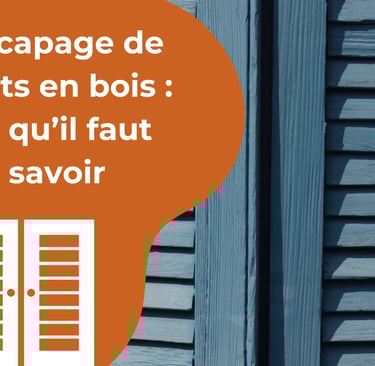 Décapage de volets en bois
