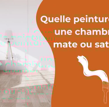 Quelle peinture pour une chambre : mate ou satin ?