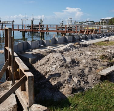 Seawall repair Florida keys
