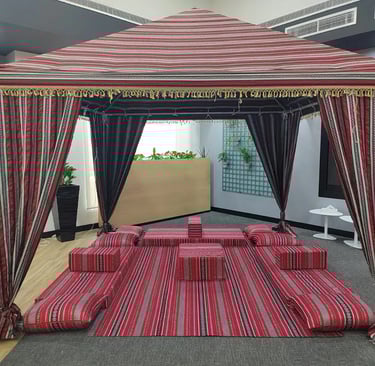 low majli seating, arabic majlis for rent in dubai, majlis tent rental dubai