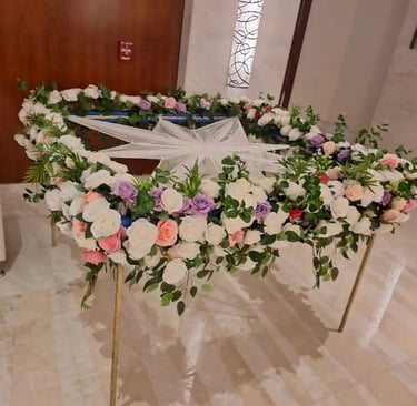 floral decorations, artificial flower decoration
