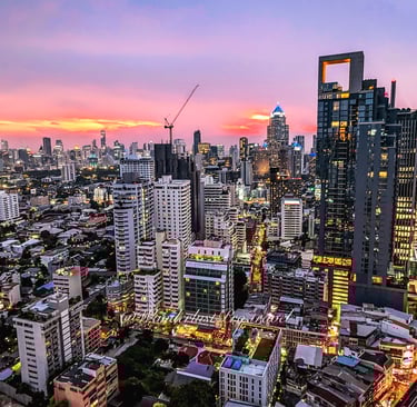 Bangkok city skyline