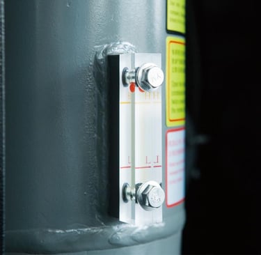 screw compressor oil level