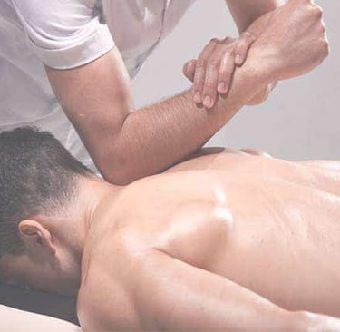 person receiving a massage