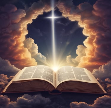 A close-up view of a page from a Bible open to Psalm 42:7. The text is focused on verses discussing spiritual themes, with some text in bold for emphasis. The page has a clean, white background with neatly printed black text.