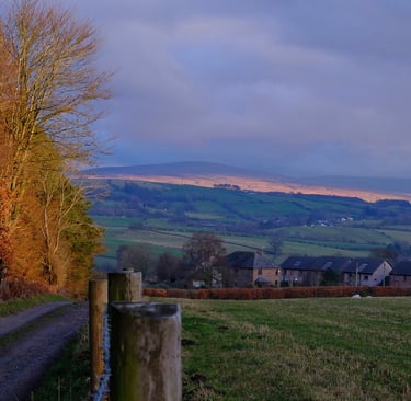 Looking East towards the Pennine Hills
