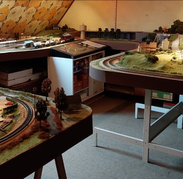 réseau de trains miniatures