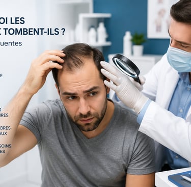 Pourquoi les cheveux tombent-ils ? Causes de la chute capillaire.