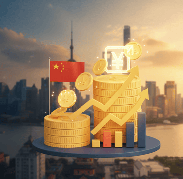 Imagem ilustrativa com Shanghai no fundo para o post que discute o salário mínimo na China