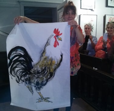 peinture chinoise coq