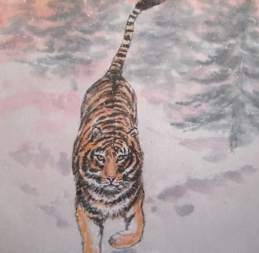 tigre peinture chinoise