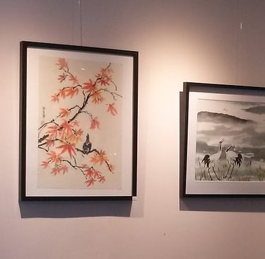 peintures chinoises de Roselyne Pégeault