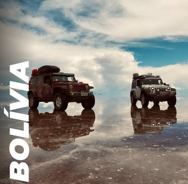 Jeep Wrangler na Expedição Atacama Uyuni, no Salar de Uyuni.