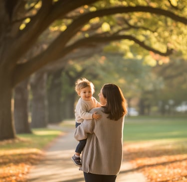 Parent spending time with child representing family protection.