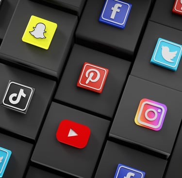 Small business promoting products on Instagram and TikTok to grow online presence against big brands