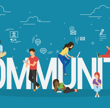 Online community of loyal customers supporting a small business competing with big brands online