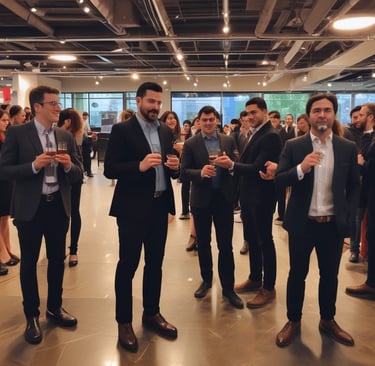 A vibrant image showcasing an upcoming event with a lively crowd.