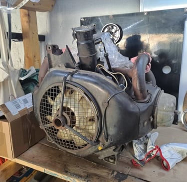 Moteur 435cm3 sur l'établi