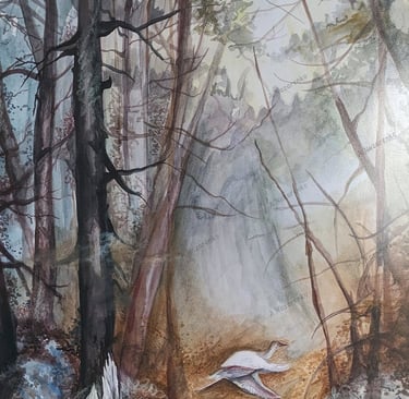 Original watercolour painting by the artist Angelina.N ArtNess. Amazing nature art. 16 years old artist. Artwork by ArtNess