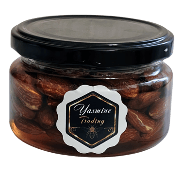 a jar of nuts and nuts in a jar