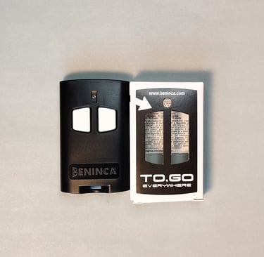 Beninca TO.GO-A vartų pultelis – šiuo metu pakeistas naujesniu TO.GO 2VA modeliu.