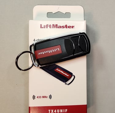 Liftmaster TX4 UNIF – originalus vartų pultelis su 433 MHz dažniu ir kintamu kodu