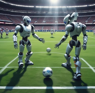 Graphic showing a progress bar with AI course modules completed.