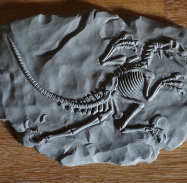 Modelage fossile vélociraptor Thiriat Aubin