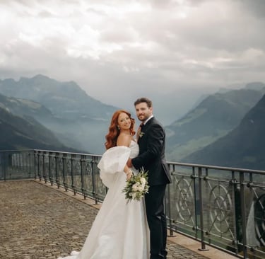 Destination wedding in the mountains