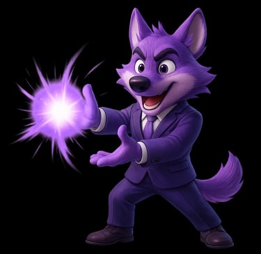 Mascotte Alpha Digital présentant les offres complémentaires de l’agence – services supplémentaires 