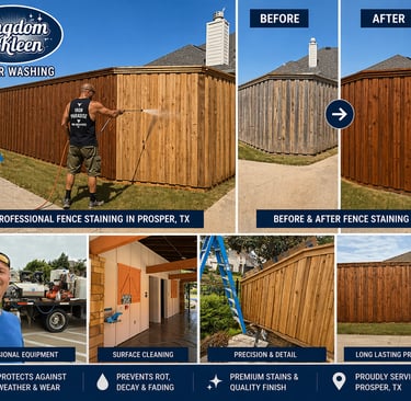 Professional Fence Staining in Prosper, TX