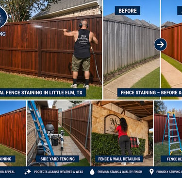 Professional Fence Staining in Little Elm, TX