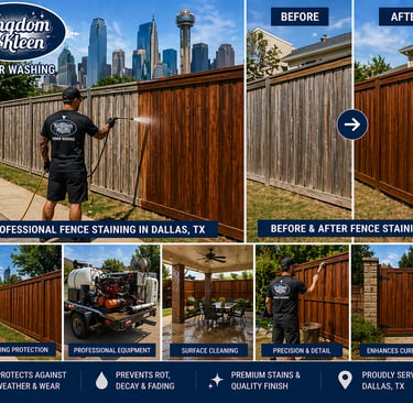 Professional Fence Staining in Dallas, TX
