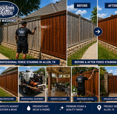 Professional Fence Staining in Allen, TX