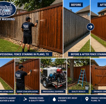 Professional Fence Staining in Plano, TX