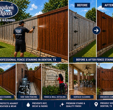 Professional Fence Staining in Denton, TX