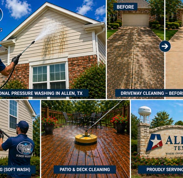 Professional Pressure Washing in Allen, TX