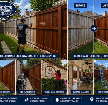 Professional Fence Staining in The Colony, TX