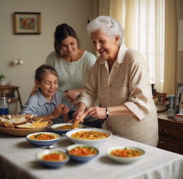 Close-up of a nutritionist explaining a personalized meal plan to an elderly man with a friendly smile.