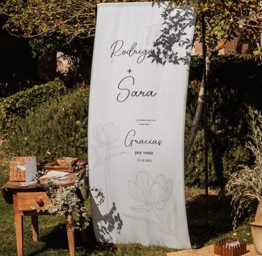 cartel de bienvenida