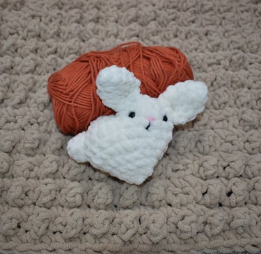 Hot Cross Buns Homestead - heart Bun plushie
