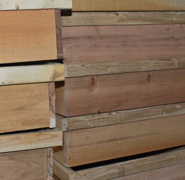 Hot Cross Buns Homestead...hand-built vermicomposting bins