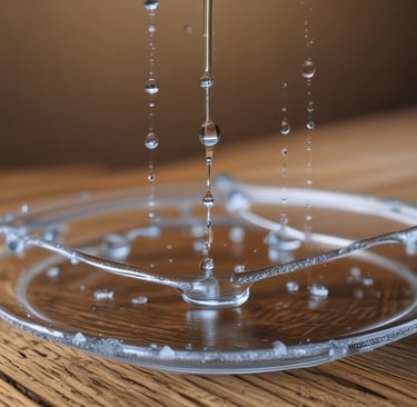 An aerial view of a sustainable water generation facility surrounded by greenery.