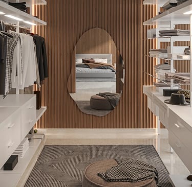 Espelho Decorativo Orgânico Lapidado 90x60 Moderno - com suporte para fixação