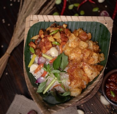 nasi kendil lauk komplit