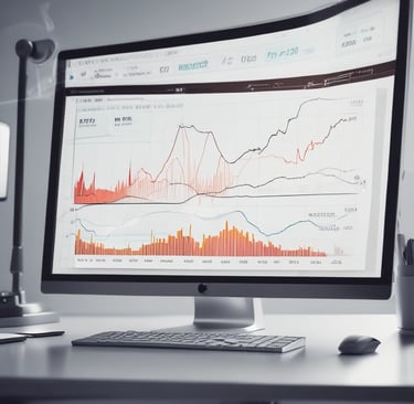 computer screen showing a graph