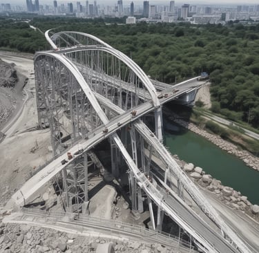 a bridge under construction