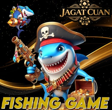 Pemain menikmati Fishing Game di JagatCuan dengan tembakan ikan dan jackpot besar
